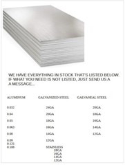1/16″ .060 Aluminum 5052 Sheet Metal Plate stock. “BEST PRICES ON EBAY”.