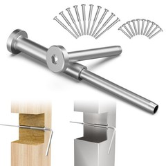 BLIKA 10 Pairs 1/8″ Invisible Cable Railing Kits for 2″x2″, 1/8″, Silver