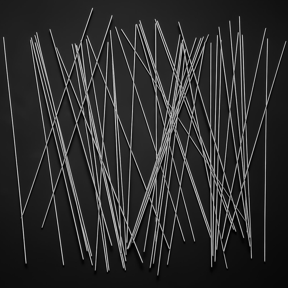 50pcs 1.5mm x 300mm 304 Stainless Steel Rod, Small Metal Solid Shaft for Craf…