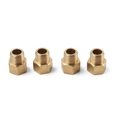 4pcs Brass Pipe Fitting G1/4 Adapter Connector Hex Coupling