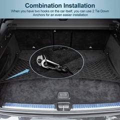Cargo Net for SUV Trunk Net Organizer 35.4 x 11.8 inches, Elastic Heavy Duty …