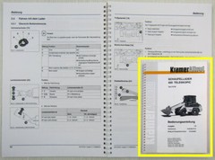 Kramer Allrad 420 Schaufellader Teleskopic Betriebsanleitung 1998 Typ 312 58