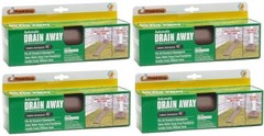 (4) ea Thermwell DE46BR 46″ Brown Roll Out Roll Up Automatic Downspout Extenders