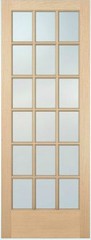 1 Lite 10 Lite or 15 Lite Hemlock Solid Exterior French Doors Patio Door Slabs