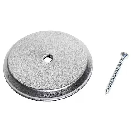 Oatey 34405 4 Dia, Plastic, Chrome, High Impact, Cover Plate