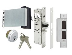 Adams Rite Style Deadlatch Storefront Door Set, Push Paddle, Right Hand
