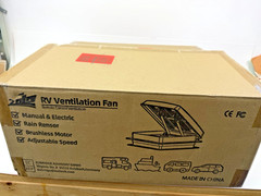 ZOIZ F36AR RV Roof Vent Fan 14.17” 360mm, 4-Speed Reversible RV Exhuast Fan