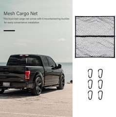 Foldable Cargo Net for Pickup Truck Bed,4′ x 4′ Ultra Strong Stretch to 8’x8’…