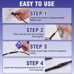 2PCS 60ml Waterproof Insulating Sealant with Self-Tip, Fast-Drying & High Tem…