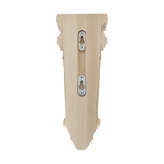 Outwater 11-1/4″ x 4-3/8″ x 2-1/4″ Unfinished Maple Acanthus Leaf Wood Corbel