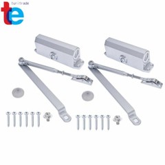 2xAluminum Commercial Door Closer Two Independent Valves Control Sweep45-65KG US