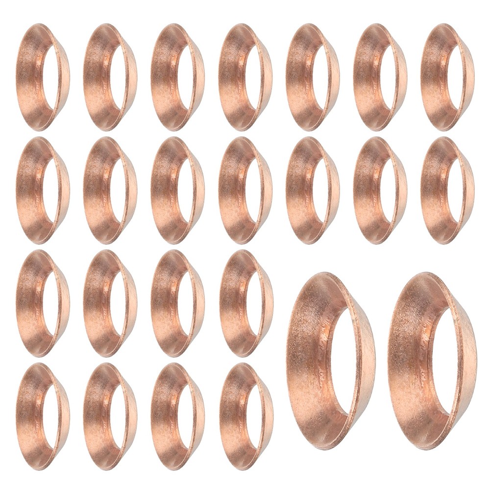 24pcs, Copper Flare Gasket 1/2″ Tube Size Suitable for 12.7mm Copper Pipe