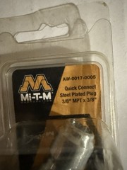 Mi-T-M AW-0017-0005 3/8 MPT x 3/8 QC Steel Plated Plug universal￼