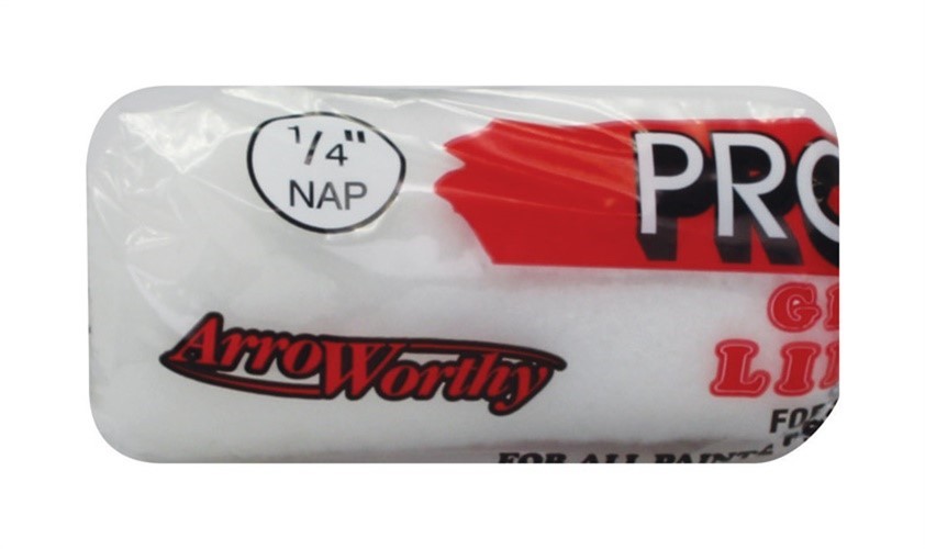 ArroWorthy 4FGL2 Proline Nap Glossdel Lintless White Roller Cover 4 x 1/4 in.