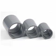 PVC Direct Pipe Fitting 20-110mm Straight Joint Water Pipe Socket Coupling Grey