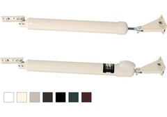 Touch ‘n Hold Smooth Dual Door Closer System (Almond) – Heavy-Duty – Touch-Bu…