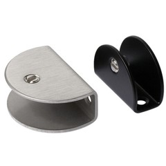 Stainless Steel Glass Clamps Bracket Adjustable Corner Holder Square/Half Round