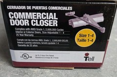Tell 600 Series Commercial Door Closer – Aluminum Finish DC100148