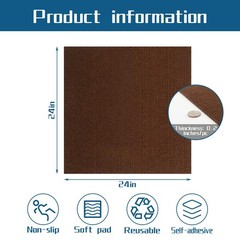 Sookea Peel And Stick Carpet Squares 24 X 24 Self Adhesive Non-Slip Carpet