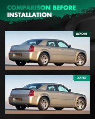 Scitoo Abs Spoiler Wing Fits For 2011-2023 For Chrysler 300 1Pc Glossy Black