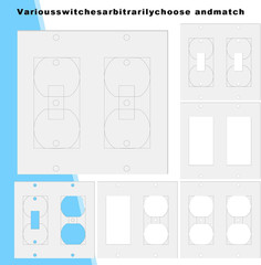 Manzhenli 30 Pcs Electrical Outlet Insulation Pads, Draft Sealers | Foam Gasket