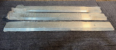 QTY 3 HAGER 404S 36-INCH ALUMINUM DOOR THRESHOLD MILL FINISH ALUMINUM 051423