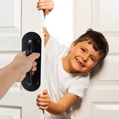 Door Handle Pull Push Door Plate, 2pcs Door Push Plate Handles, Heavy Duty Ba…