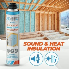 Adhesive Guru Spray Foam Insulation Kit (18 x 32.80 oz/930 gr – 360 Board feet),