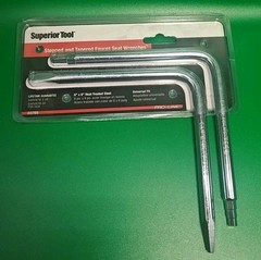 Superior Tool Faucet Seat Wrench Set Silver 2 pc