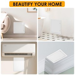Plumbing Access Panel Drywall Ceiling 6×6 Inch Reinforced Plastic Hinged Door