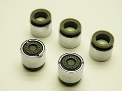 LOT of 5 Neoperl 0.5 GPM Dual Thread Faucet Aerator TAMPER PROOF A112.18.1M