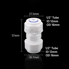 POM Compression Fitting 1/2″ 3/4″ Water Pipe Connector Gas Hose Joiner Many Type