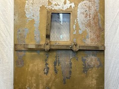Steel Clad Elevator Doors with Original Otis Wheels & Brass Handles GA20554