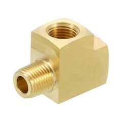 Brass Tee Pipe Fitting 1/8 Inch NPT 3 Way T-Connector Fitting Coupler Adapter