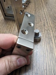 Set Of 4. Accurate Pivot Hinge Satin Nickel US15