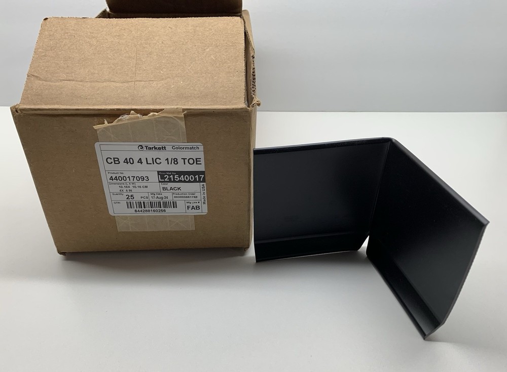 Tarkett Johnsonite Rubber Wall Base Inside Corner Black 4″ 25 Qty