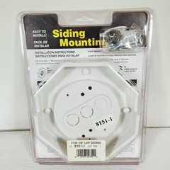 Arlington 8151-1 Vertical Siding Lamp Mounting Kit with Built-in Box for 5/8