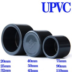 UPVC Water Supply Pipe Plain End Caps Plugging Cap Thick Fittings Dark Grey