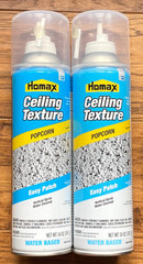 Qty. 2 – Homax Popcorn Ceiling Texture 14 oz White Water-Based New Free Shipping