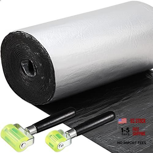 Zhengmy 53.9 Sqft 196 Mil Car Heat Sound Insulation 53.9 Sqft, 20 x 394 Inch