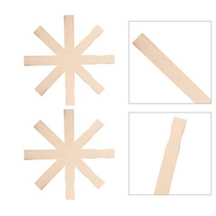 15Pcs Reusable Wood Paint Sticks for Mixing Resin Epoxy and Craft Stirring