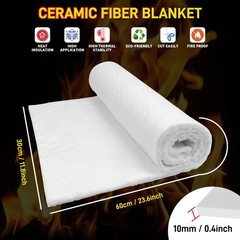 Ceramic Fiber Insulation Mat Fire Resistant Easy to cut For Boilers, Pizza Ovens