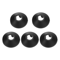5Pcs Flange Pipe Cover Decor for 0.5″ 12mm Pipe Cover Decor Black]