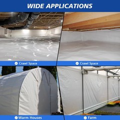 Crawldryer Crawl Space Vapor Barrier – 12 Mil 10 X 25 Heavy Duty Plastic