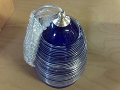 2 Thousand Degrees Lighting TD-Nest Pendant Large Blue, BK-CF #1B-1072-B11