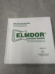ELMDOR 10″ X 10″ STEEL HINGED METAL WALL/CEILING ACCESS DOOR/WHITE PRIMED