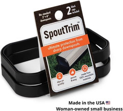Downspout Finishing Trim | 3″ X 4″ Downspout End Cap | Covers Sharp Edges | Prot