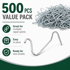 T Post Clips 500 pcs Fence Wire Tensioner, 2.85*2.2*1.8 inch, silver