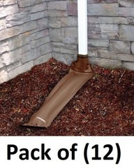 (12) Thermwell DE46BR 46″ Brown Roll Out Roll Up Automatic Downspout Extender