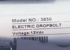 ROFU Electric Deadbolt # 3850 Item EB-200N 12Vdc w/ Inline Controller 9148